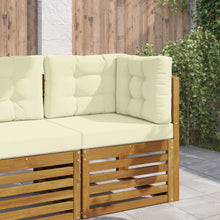 Buiten bankkussen 3 pcs Crème Polyester