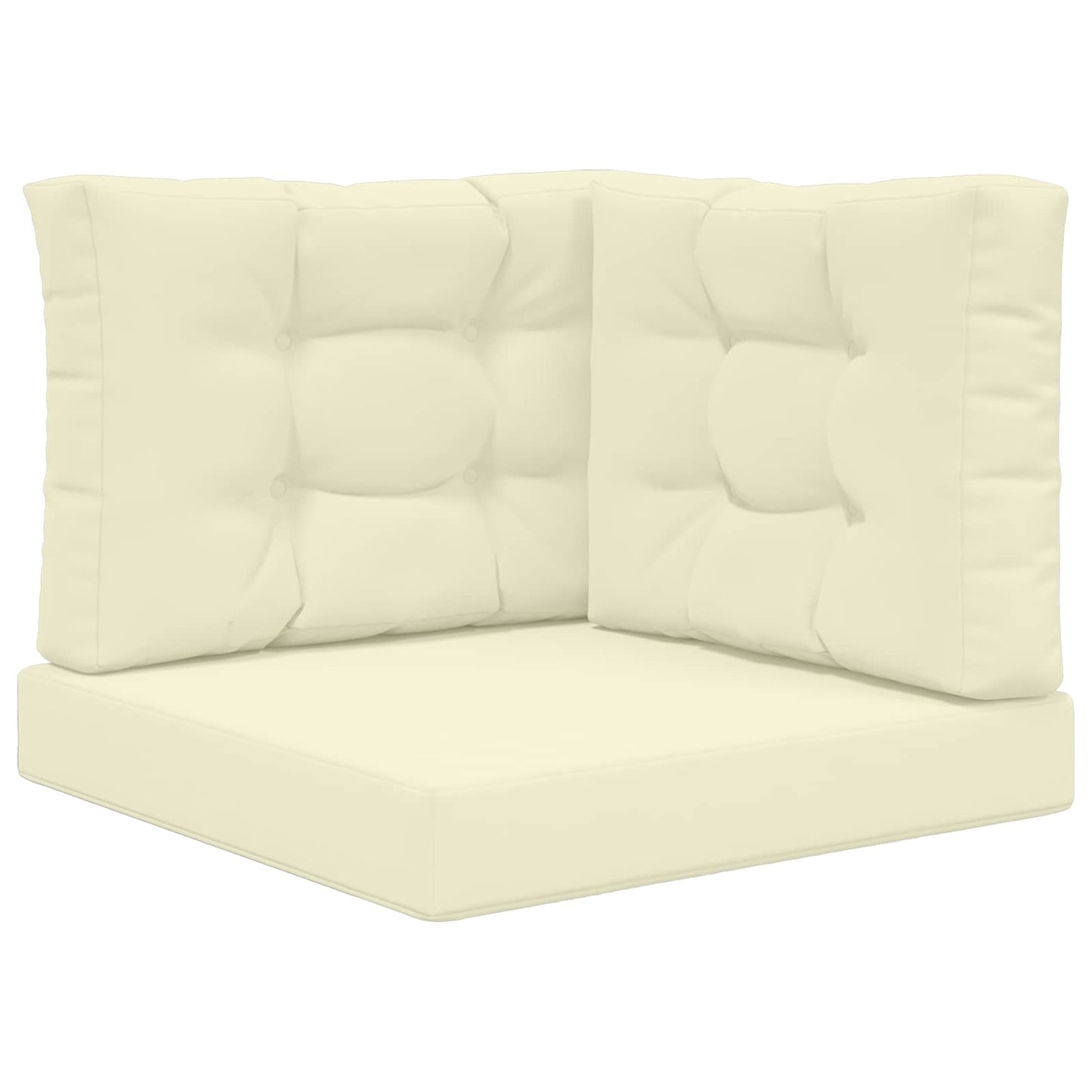 Buiten bankkussen 3 pcs Crème Polyester