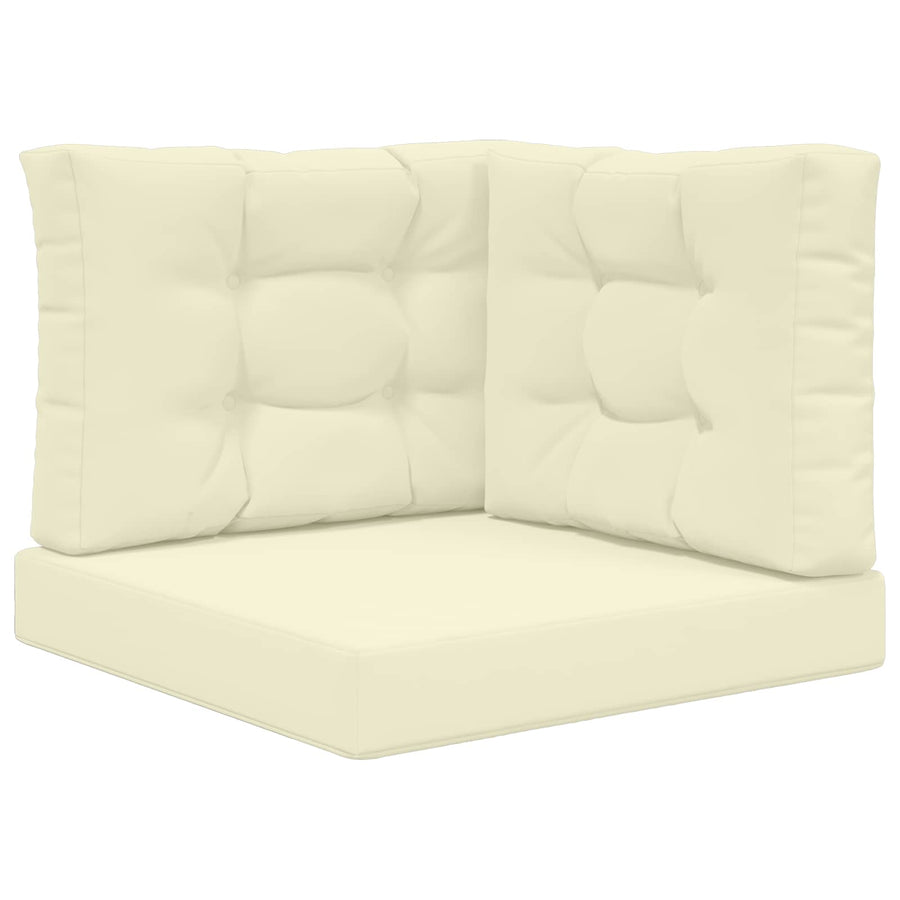 Buiten bankkussen 3 pcs Crème Polyester
