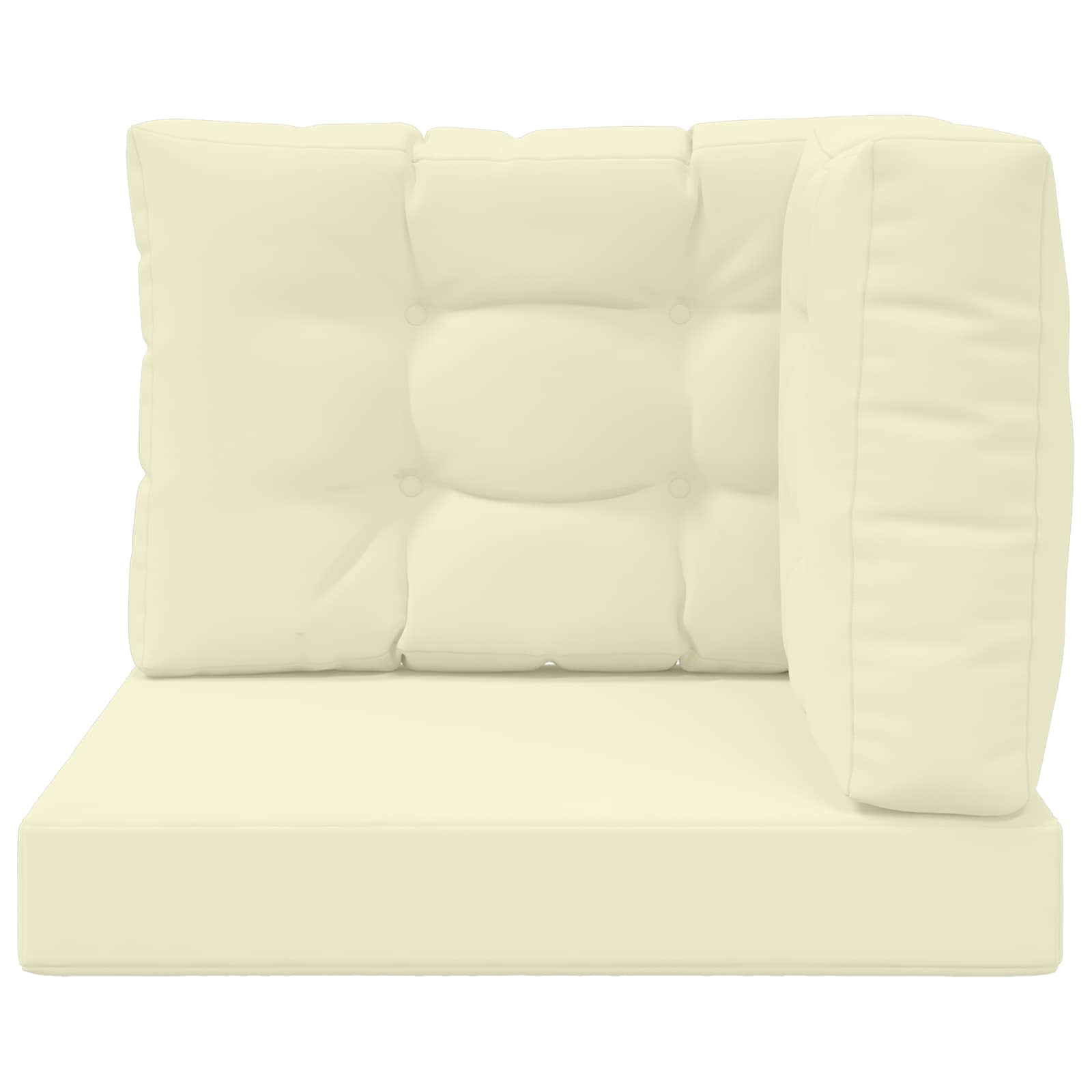 Buiten bankkussen 3 pcs Crème Polyester