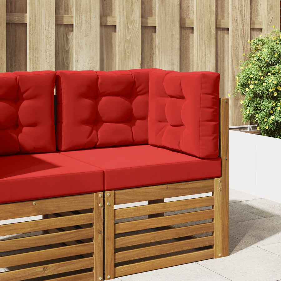 Buiten bankkussen 3 pcs Rood Polyester