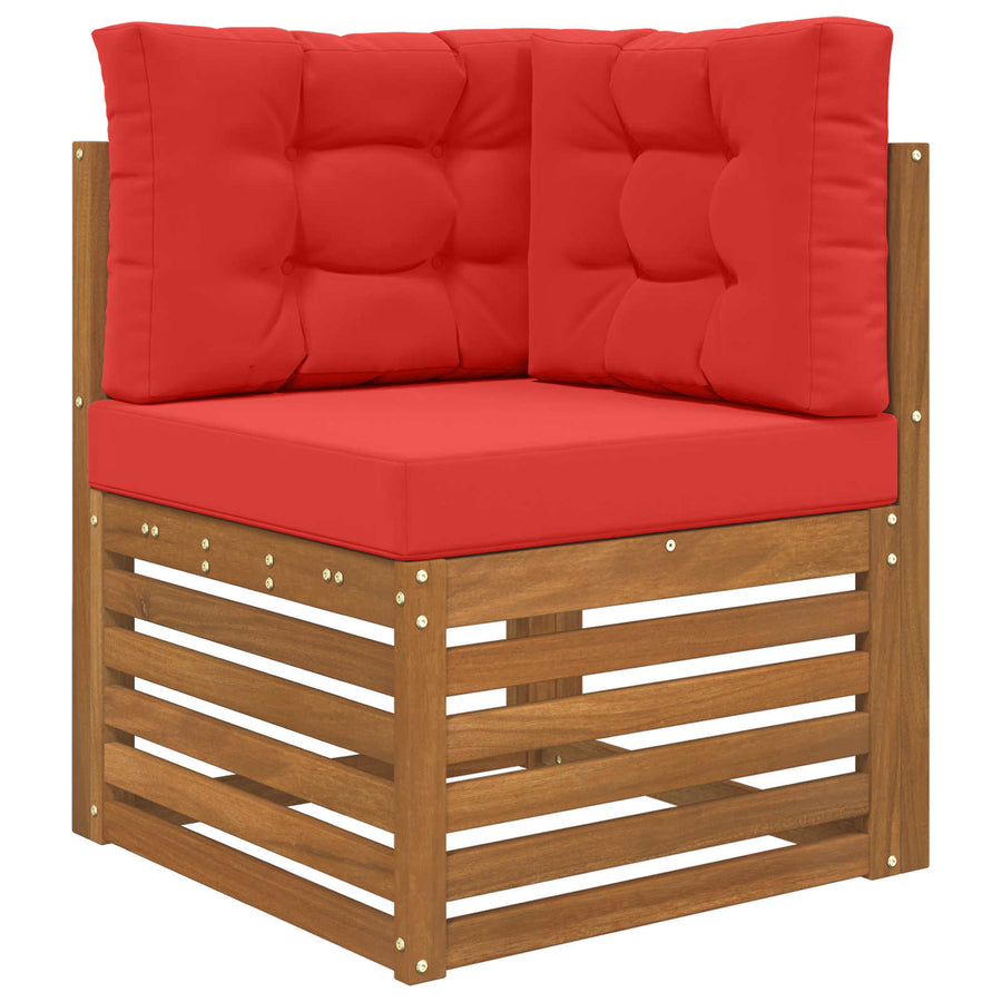 Buiten bankkussen 3 pcs Rood Polyester