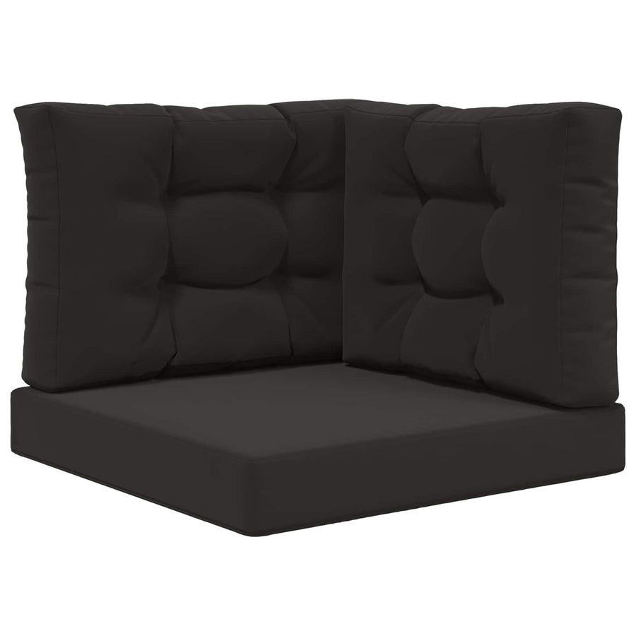Buiten bankkussen 3 pcs Zwart Polyester