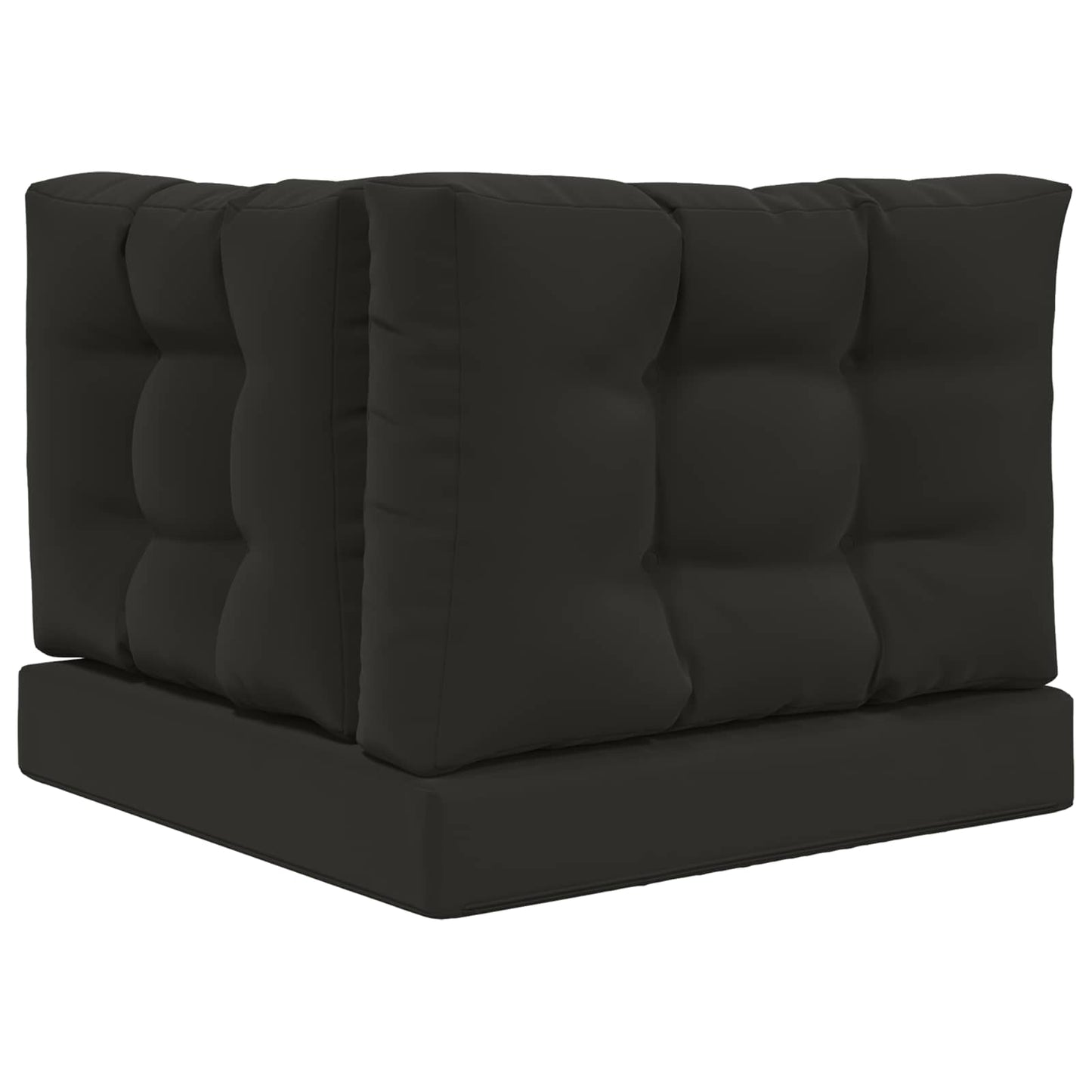 Buiten bankkussen 3 pcs Zwart Polyester