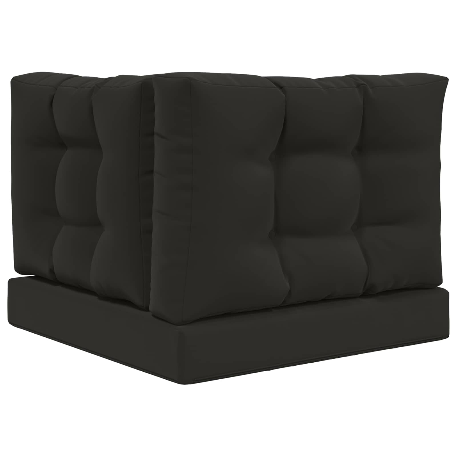 Buiten bankkussen 3 pcs Zwart Polyester