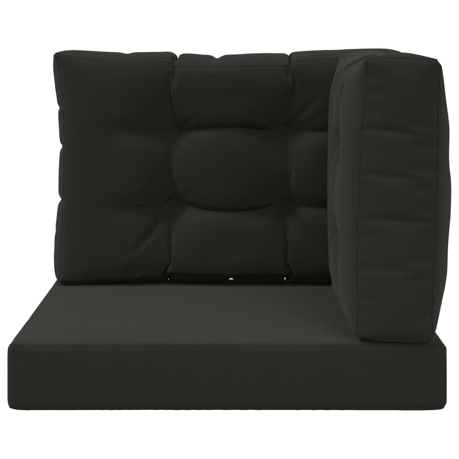 Buiten bankkussen 3 pcs Zwart Polyester