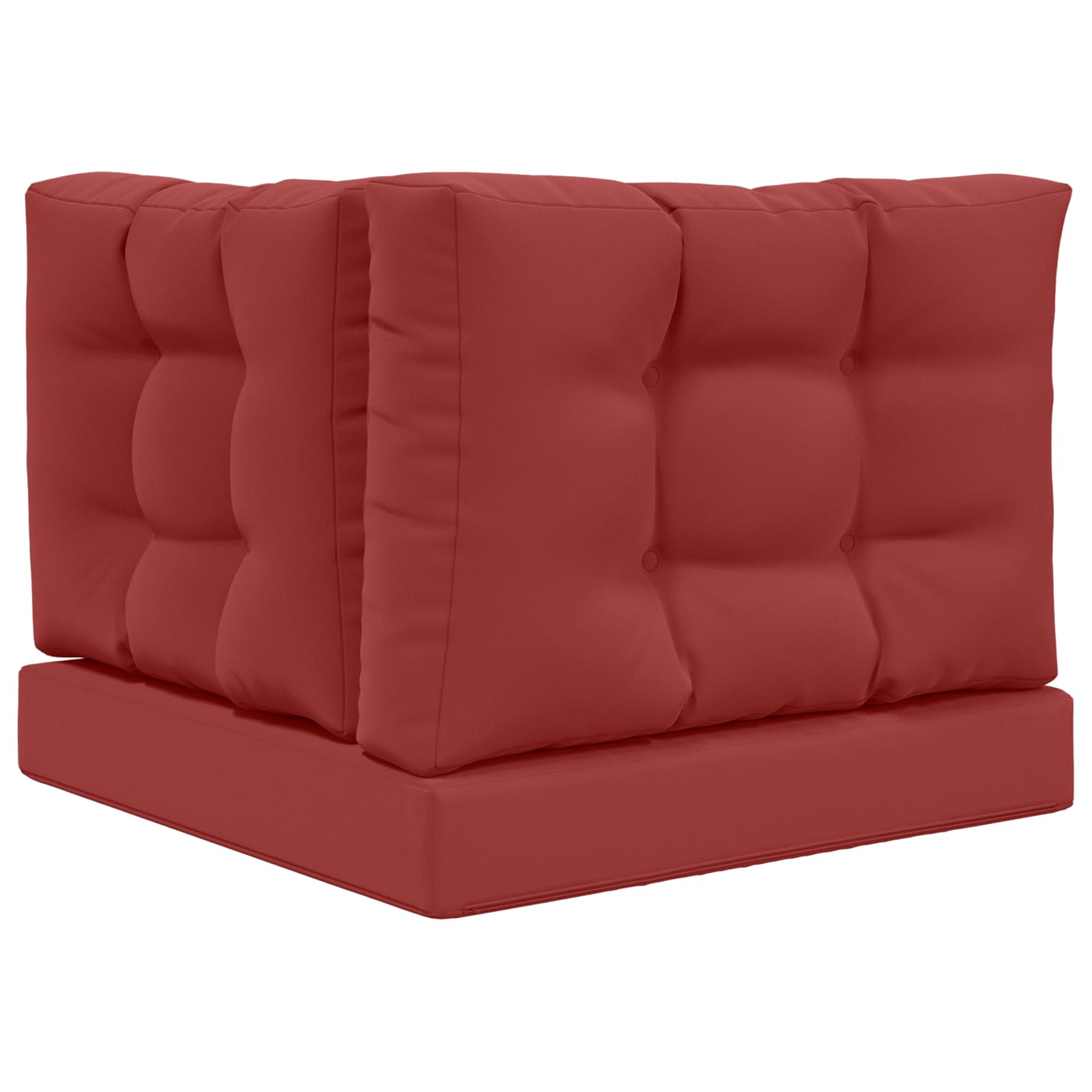 Buiten bankkussen 3 pcs Wijnrood Polyester