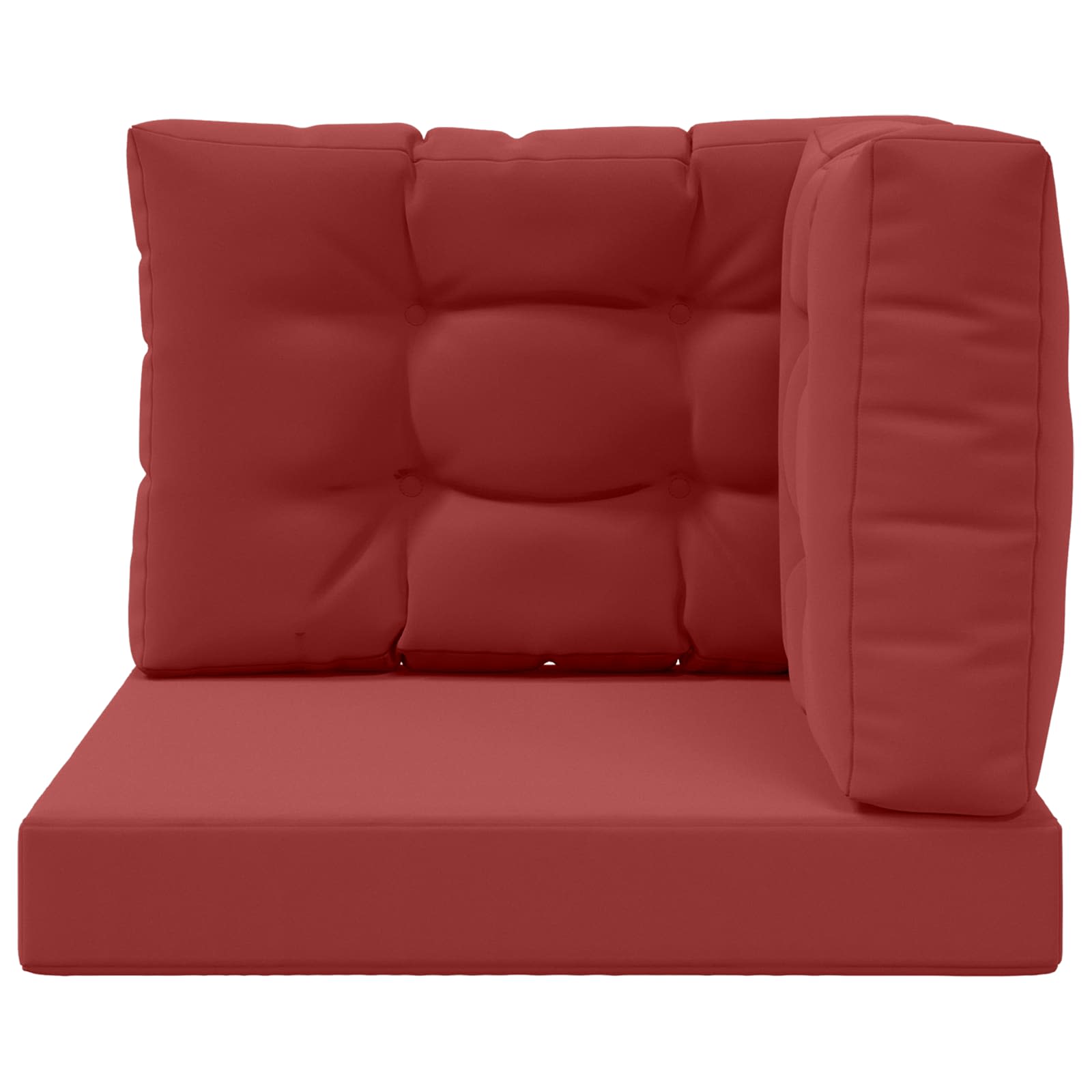 Buiten bankkussen 3 pcs Wijnrood Polyester