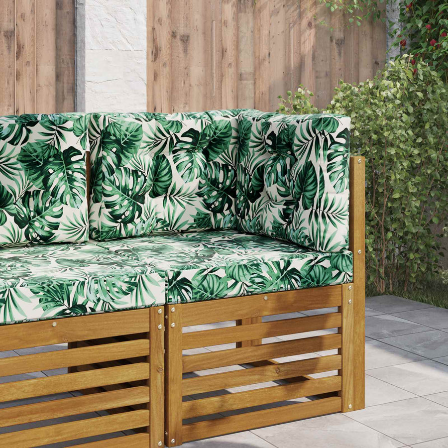 Buiten bankkussen 3 pcs Bladpatroon Polyester