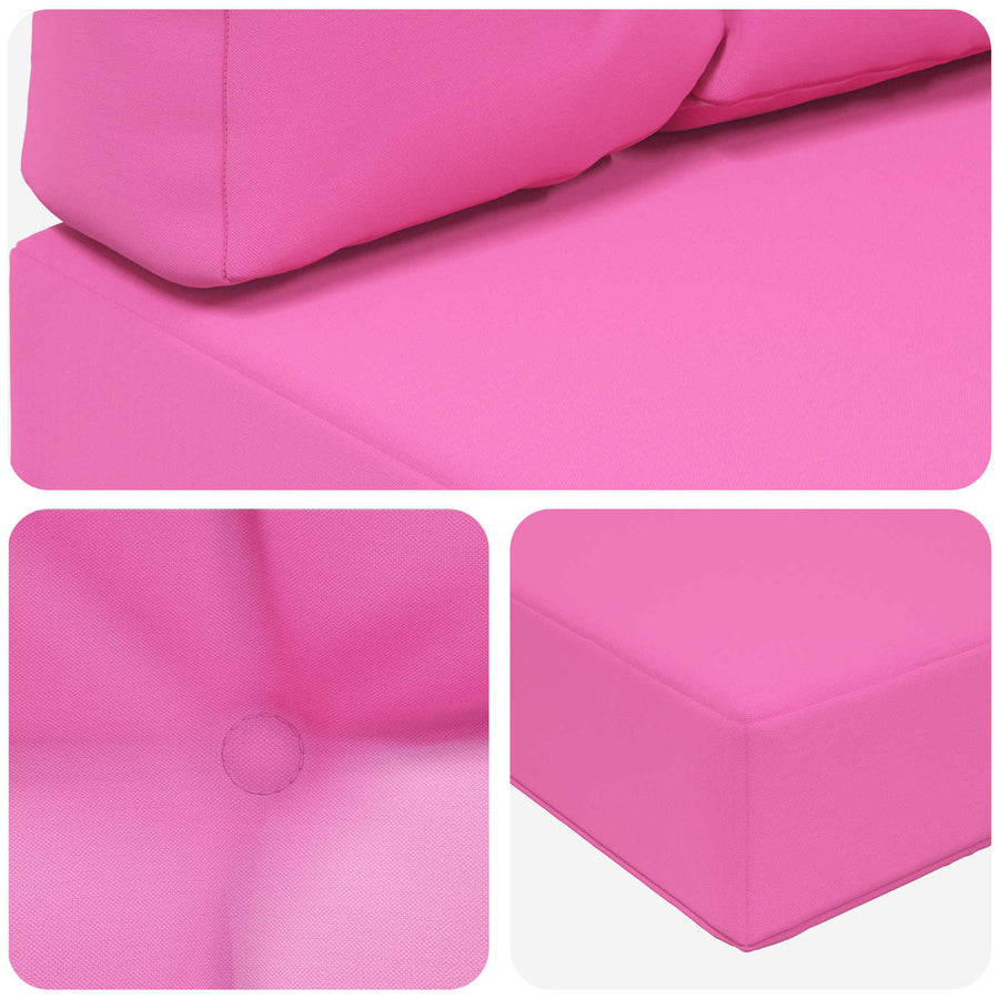 Buiten bankkussen 3 pcs Roze Polyester