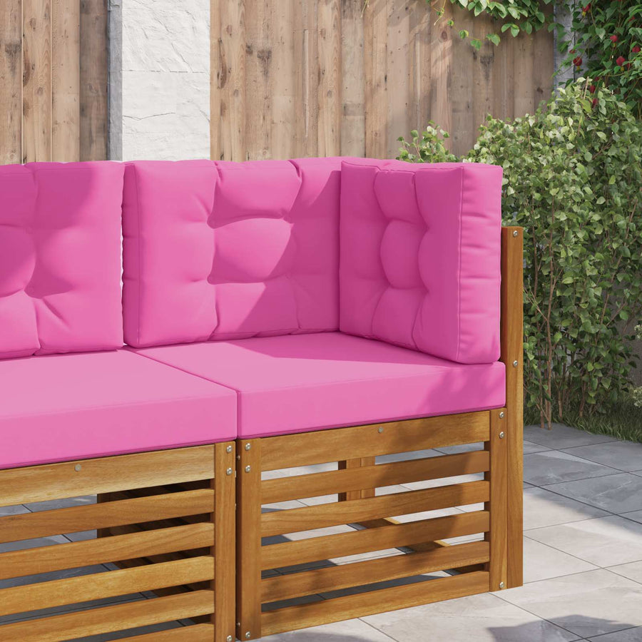 Buiten bankkussen 3 pcs Roze Polyester