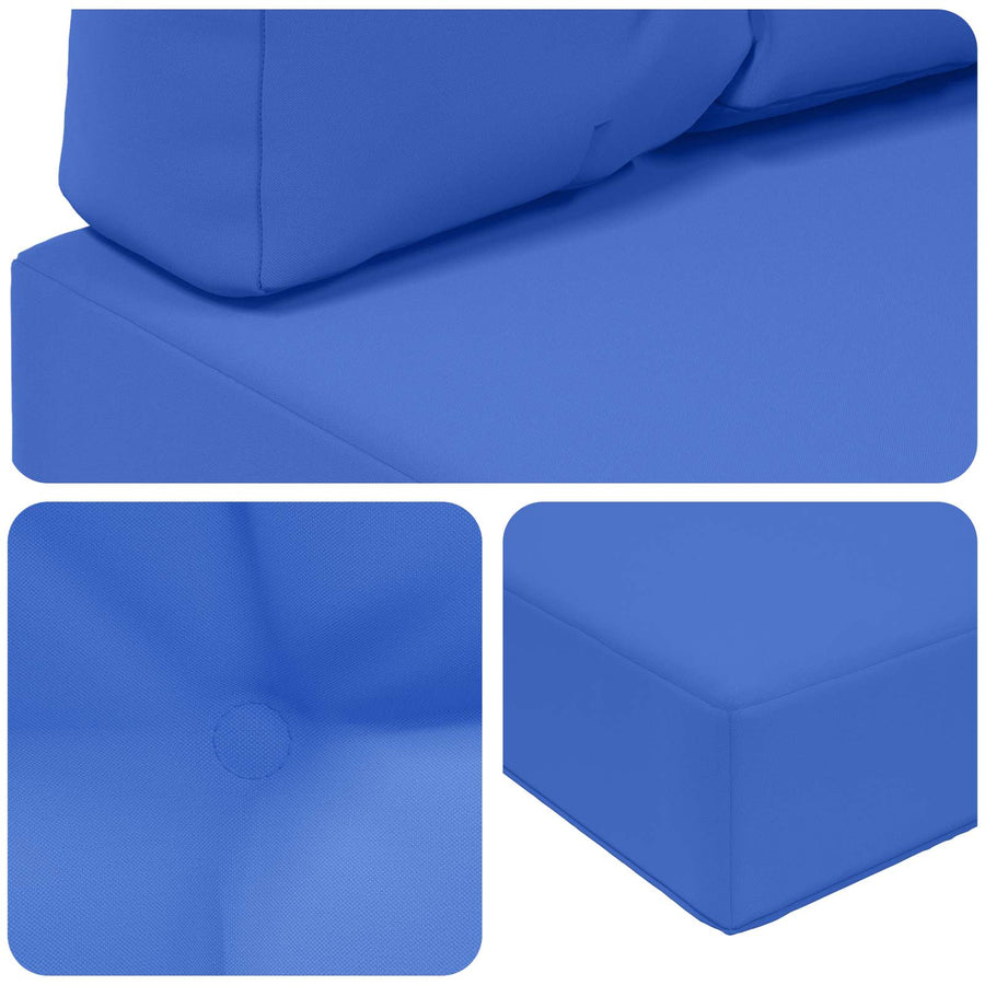 Buiten bankkussen 3 pcs Turquoise Polyester