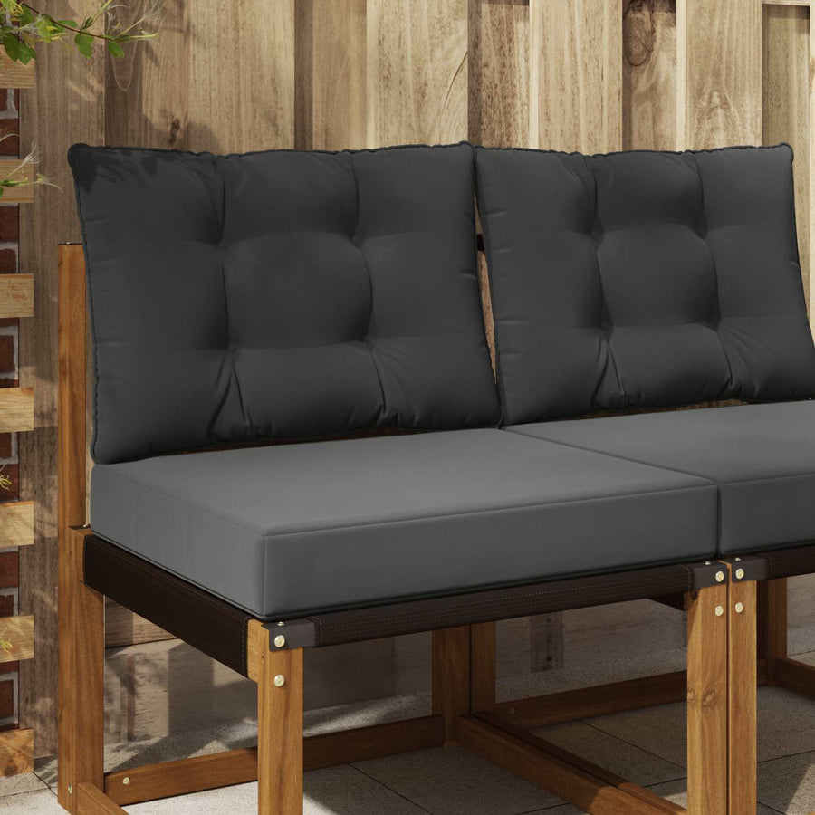 Buiten bankkussen 2 pcs Antraciet Polyester