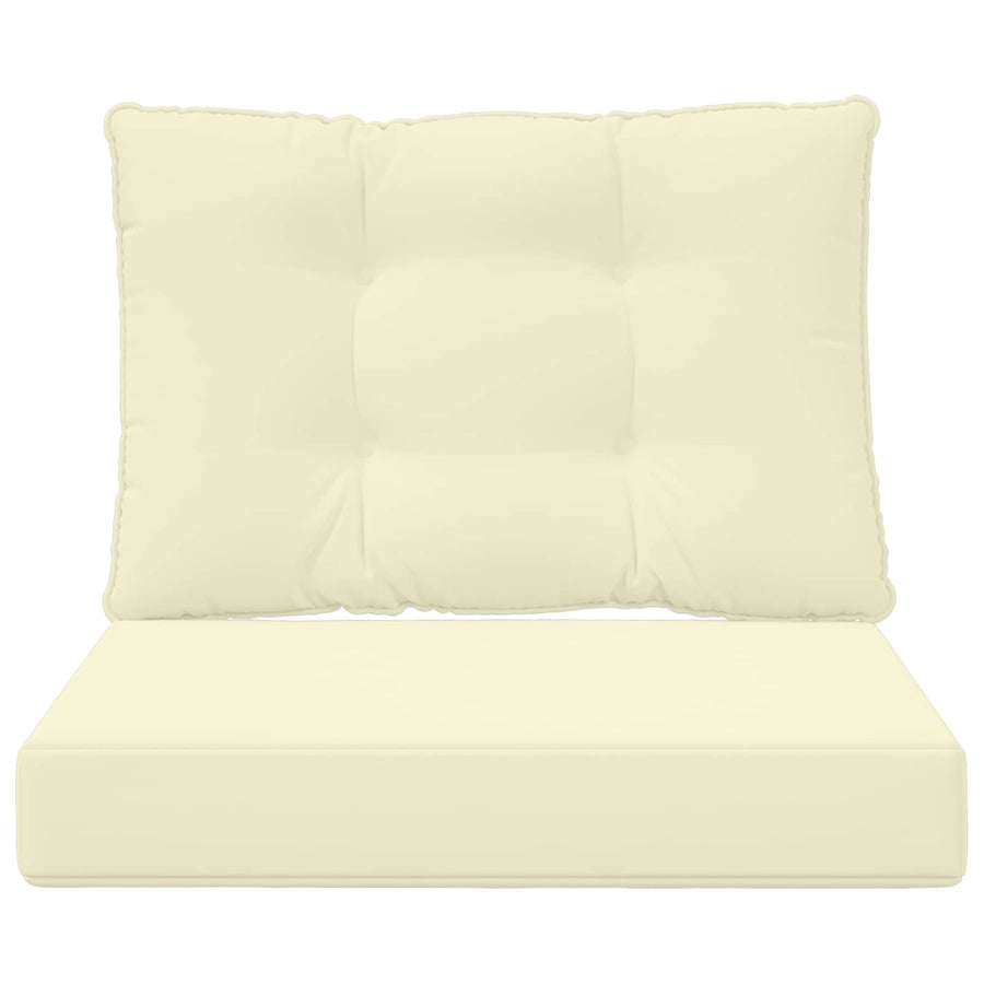 Buiten bankkussen 2 pcs Crème Polyester