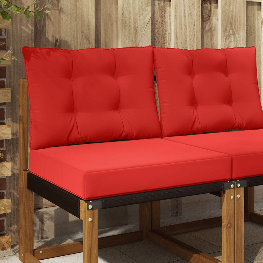 Buiten bankkussen 2 pcs Rood Polyester