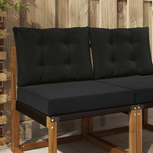 Buiten bankkussen 2 pcs Zwart Polyester