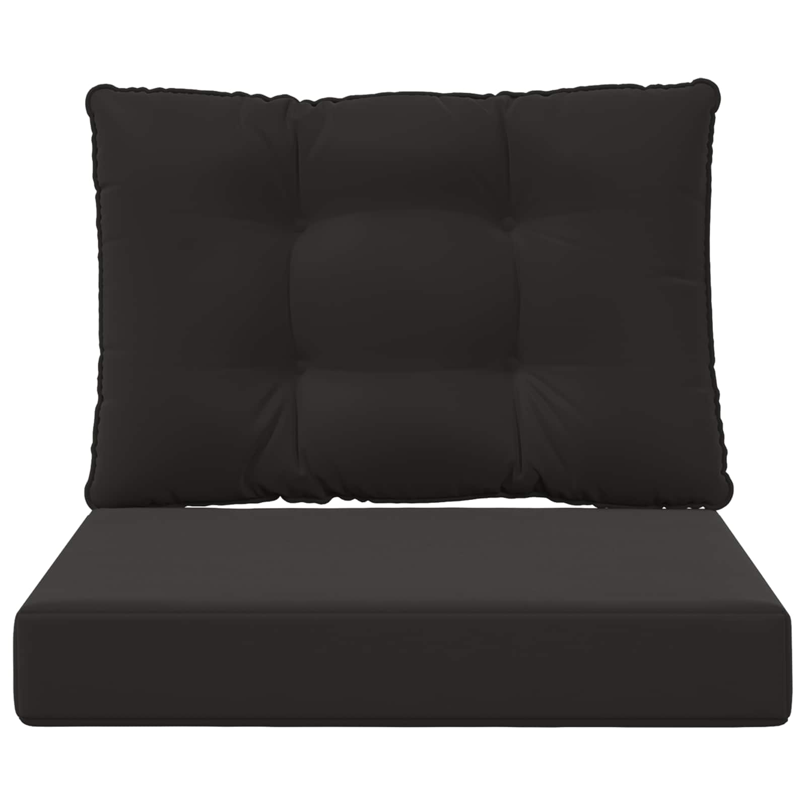 Buiten bankkussen 2 pcs Zwart Polyester