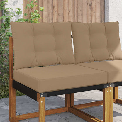 Buiten bankkussen 2 pcs Taupe Polyester