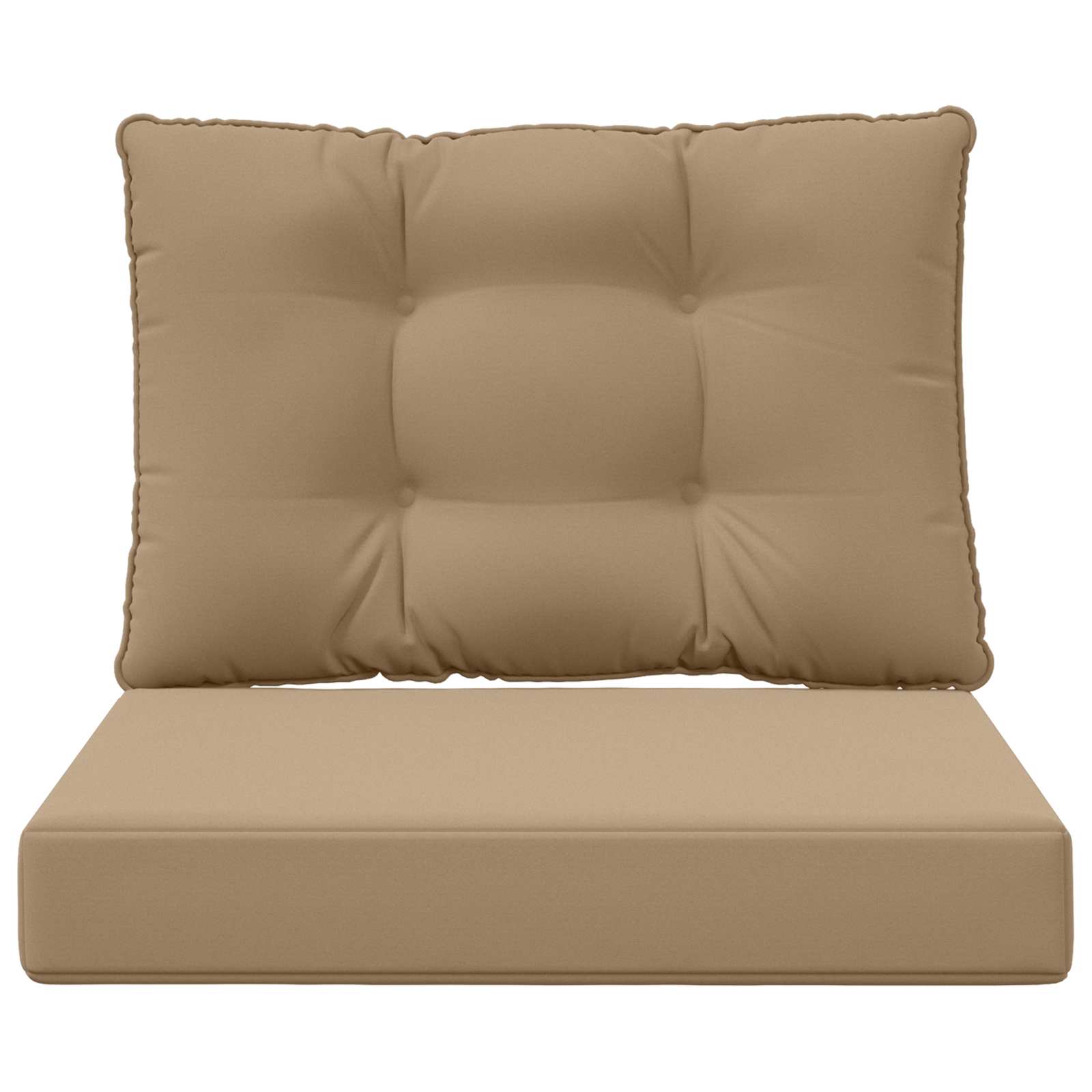 Buiten bankkussen 2 pcs Taupe Polyester