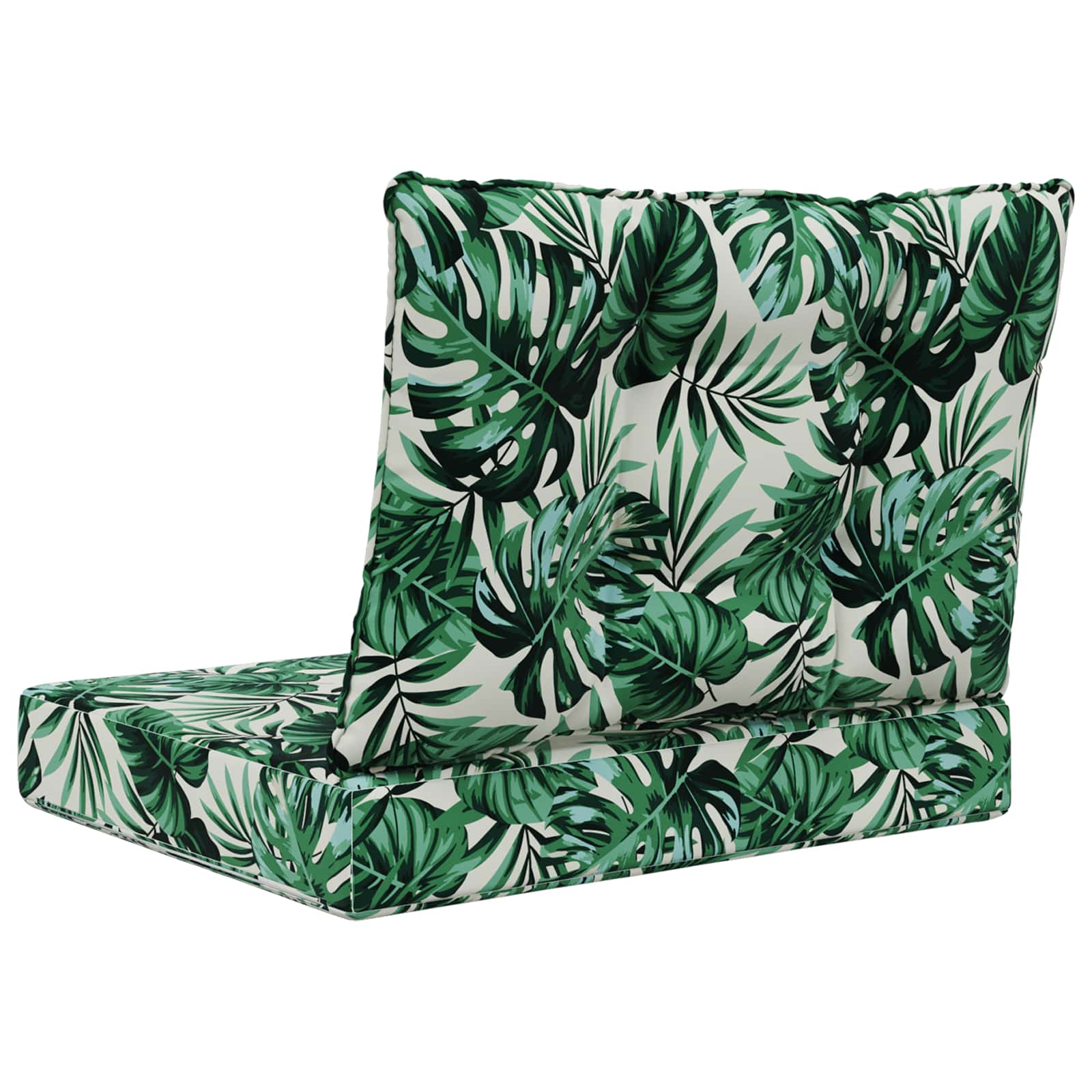 Buiten bankkussen 2 pcs Bladpatroon Polyester