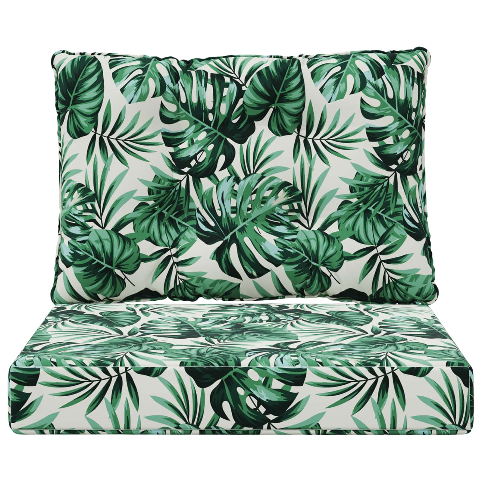 Buiten bankkussen 2 pcs Bladpatroon Polyester