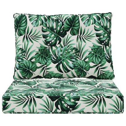 Buiten bankkussen 2 pcs Bladpatroon Polyester