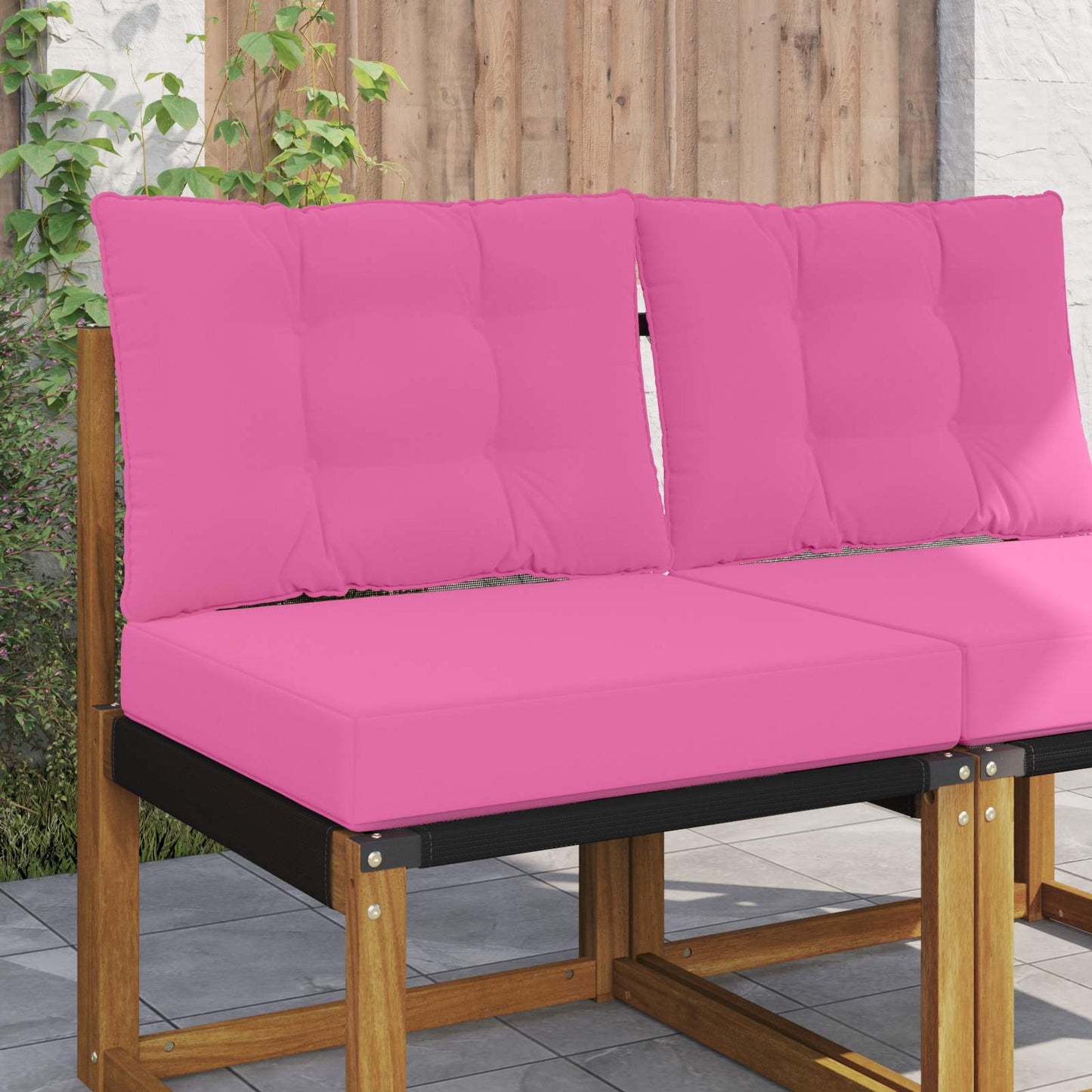Buiten bankkussen 2 pcs Roze Polyester