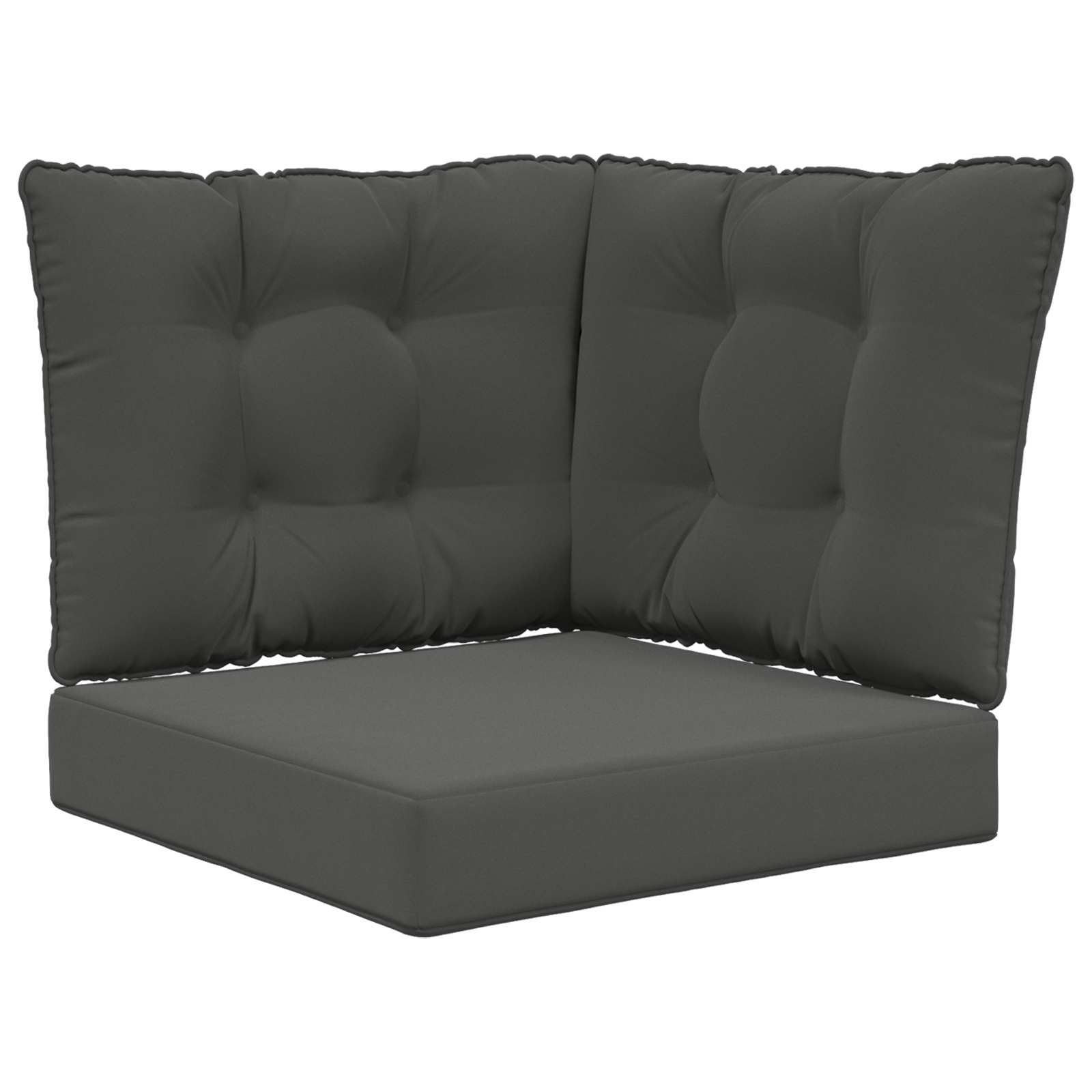 Buiten bankkussen 3 pcs Antraciet Polyester