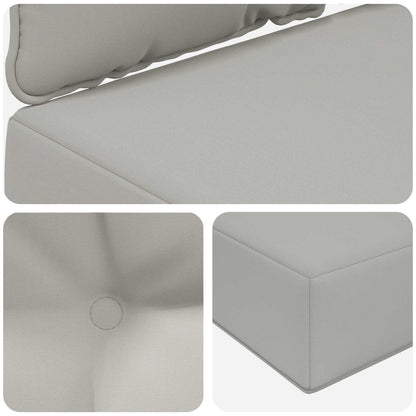 Buiten bankkussen 3 pcs Grijs Polyester