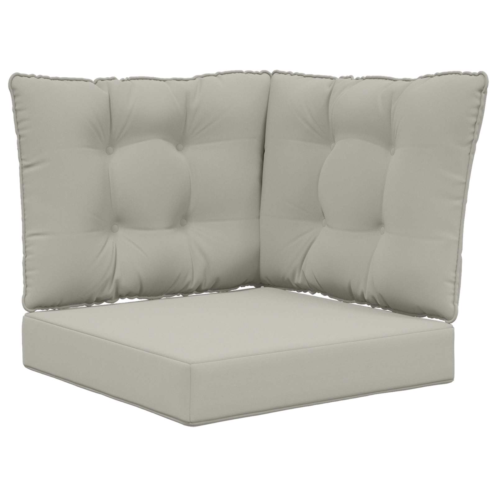 Buiten bankkussen 3 pcs Grijs Polyester