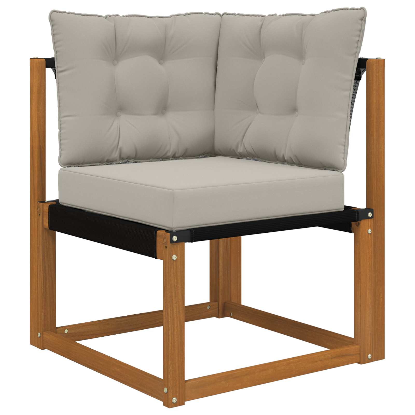 Buiten bankkussen 3 pcs Grijs Polyester