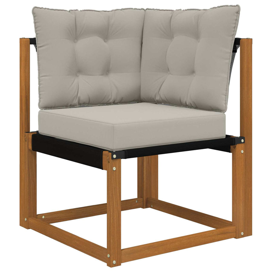 Buiten bankkussen 3 pcs Grijs Polyester