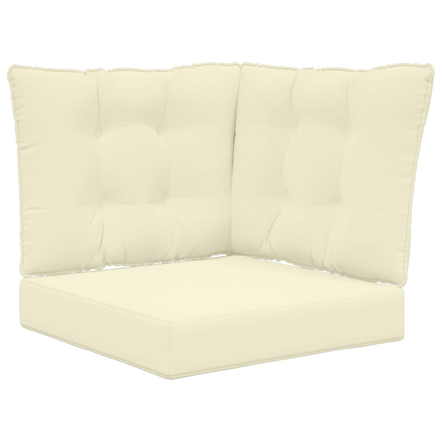 Buiten bankkussen 3 pcs Crème Polyester