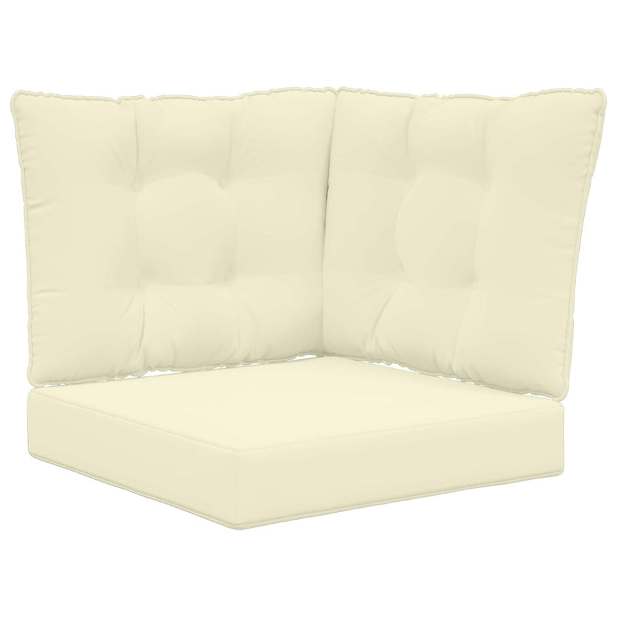 Buiten bankkussen 3 pcs Crème Polyester
