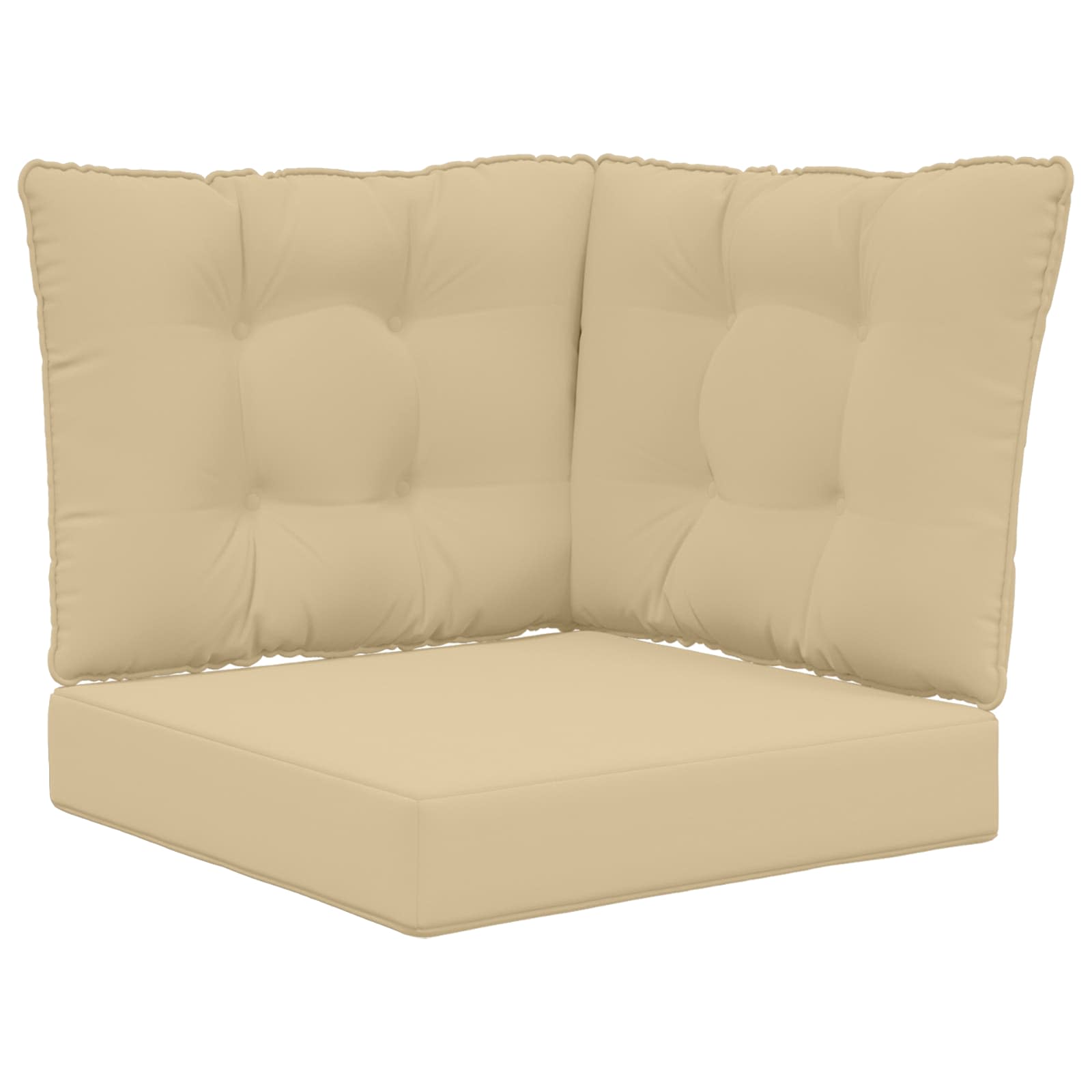 Buiten bankkussen 3 pcs Beige Polyester