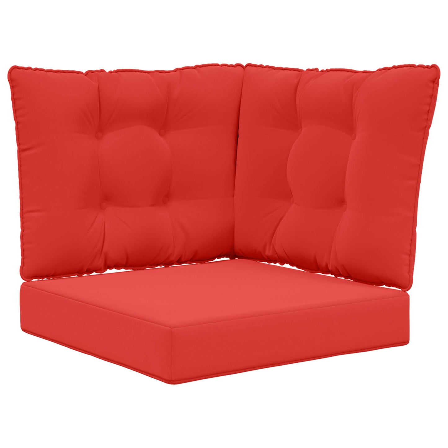 Buiten bankkussen 3 pcs Rood Polyester