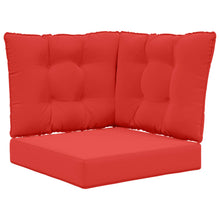 Buiten bankkussen 3 pcs Rood Polyester