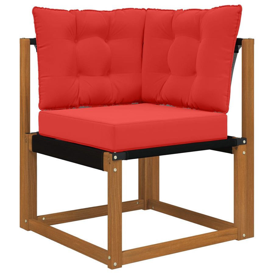 Buiten bankkussen 3 pcs Rood Polyester