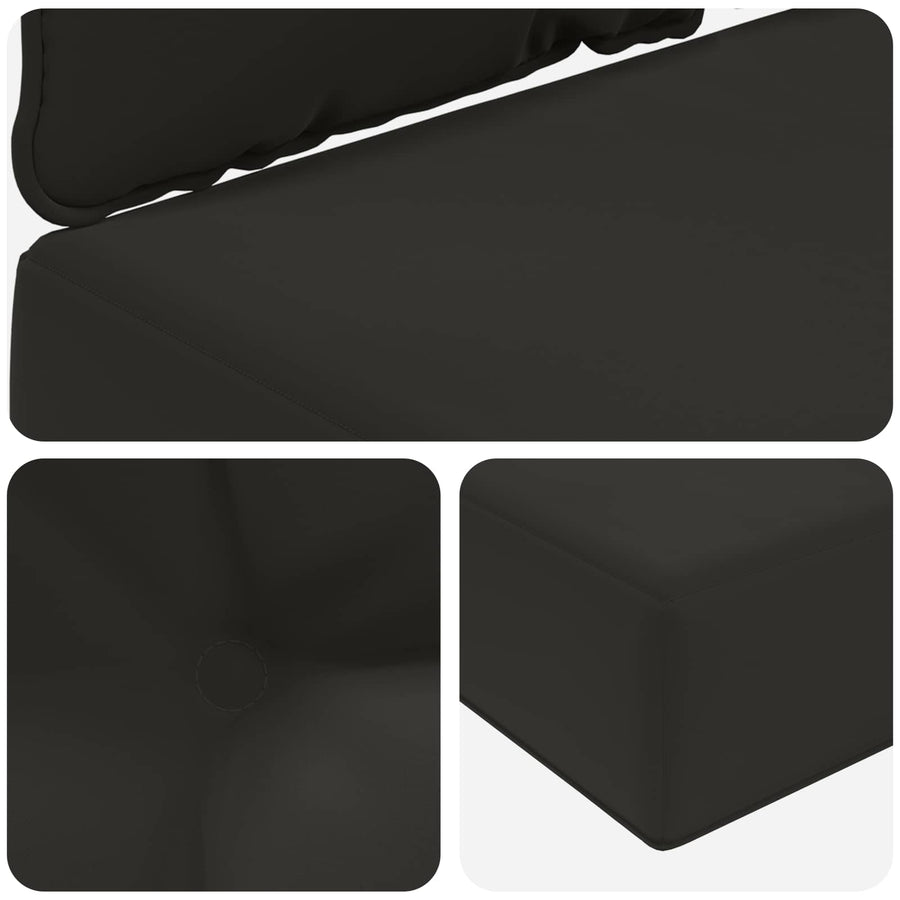Buiten bankkussen 3 pcs Zwart Polyester
