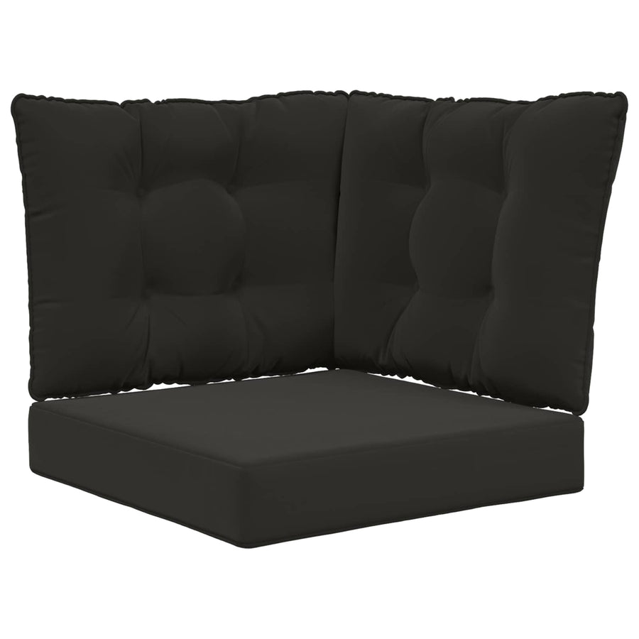 Buiten bankkussen 3 pcs Zwart Polyester