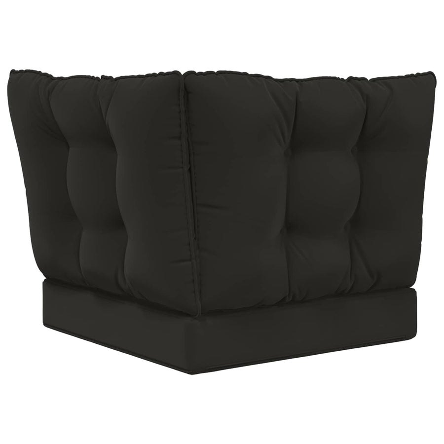 Buiten bankkussen 3 pcs Zwart Polyester