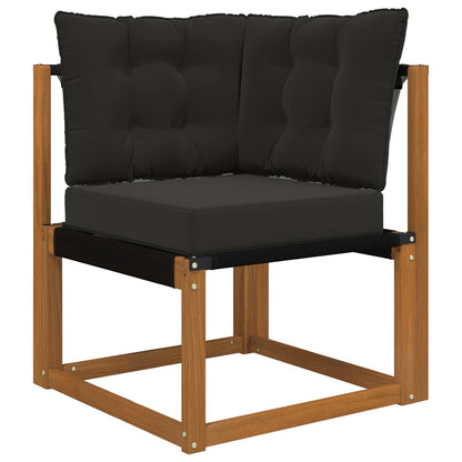 Buiten bankkussen 3 pcs Zwart Polyester