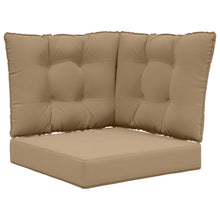 Buiten bankkussen 3 pcs Taupe Polyester