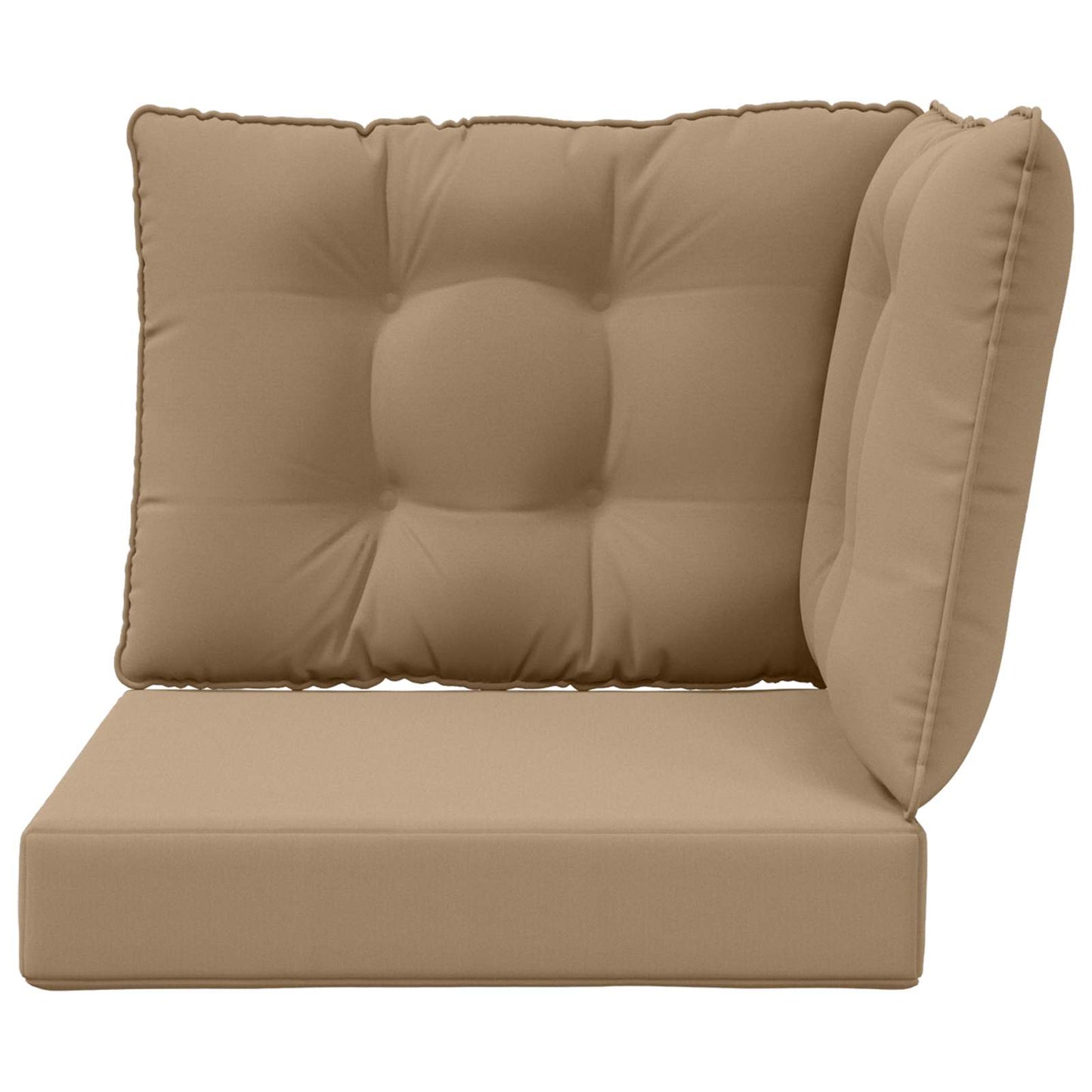 Buiten bankkussen 3 pcs Taupe Polyester