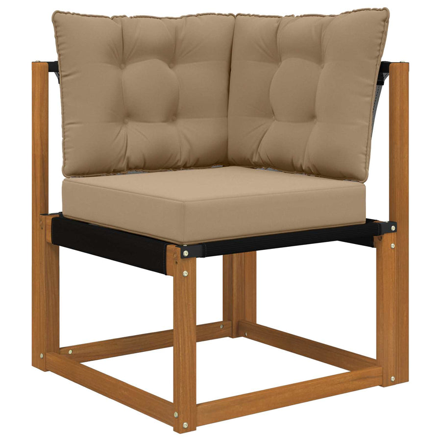 Buiten bankkussen 3 pcs Taupe Polyester