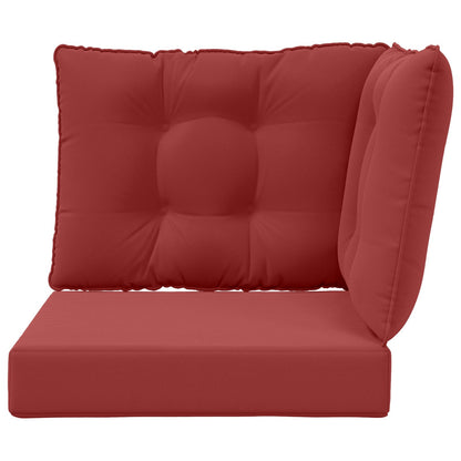Buiten bankkussen 3 pcs Wijnrood Polyester