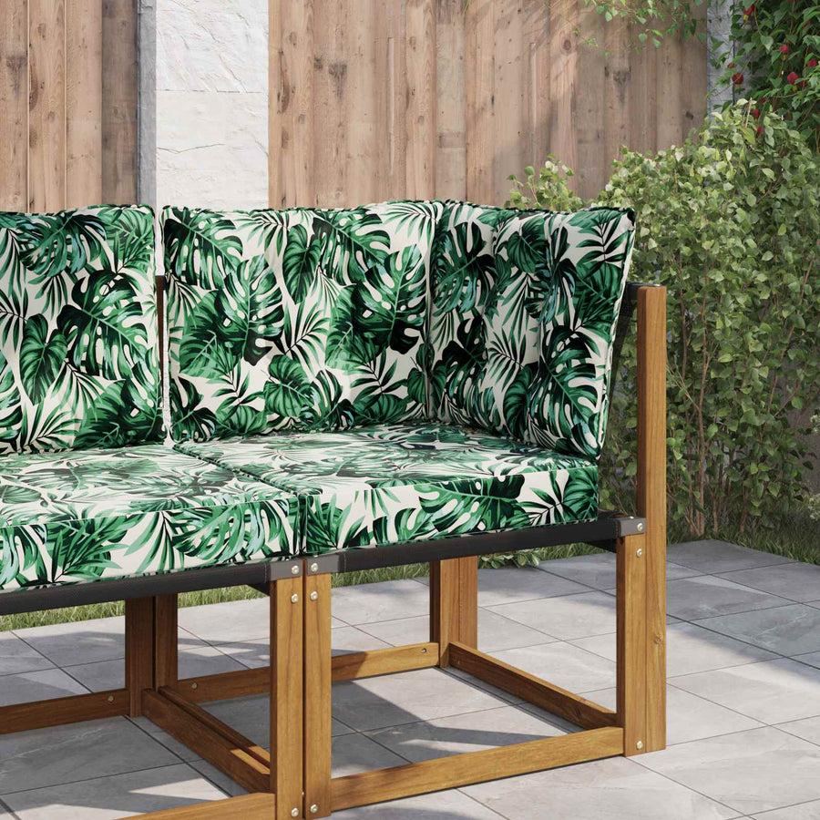 Buiten bankkussen 3 pcs Bladpatroon Polyester