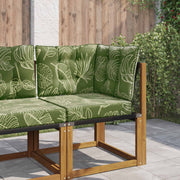 Bankkussen 3 stuks bladontwerp 60x40x10 cm polyester