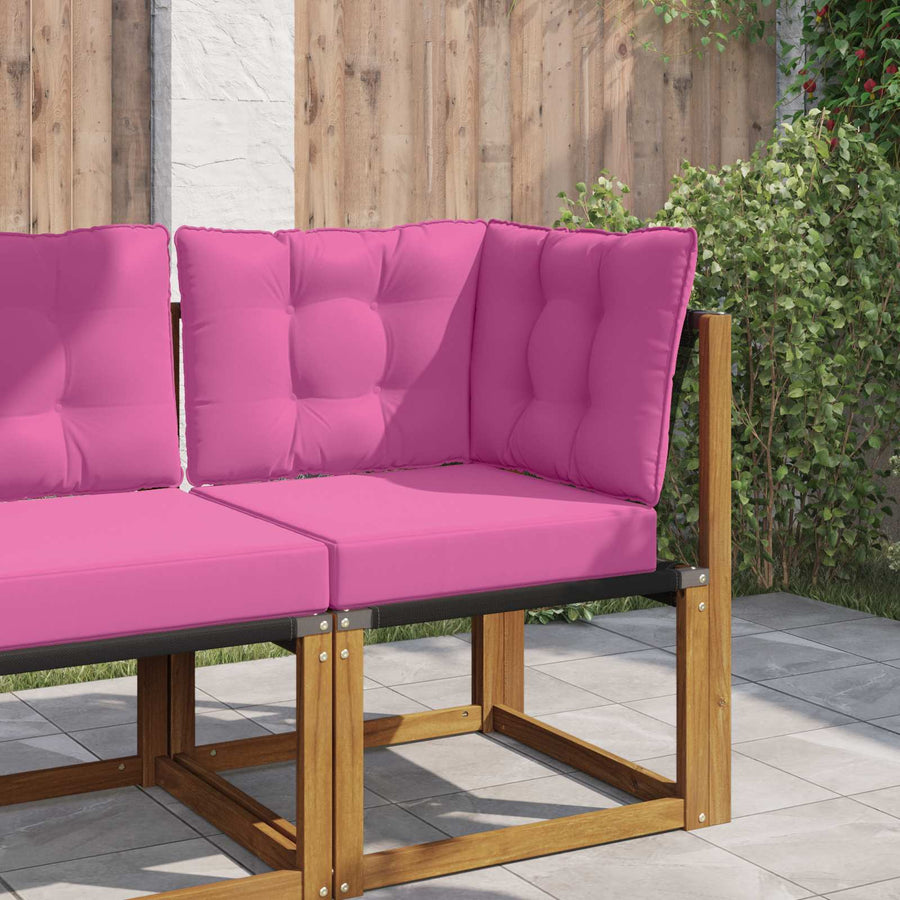 Buiten bankkussen 3 pcs Roze Polyester
