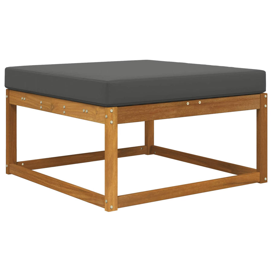 Buiten bankkussen Antraciet 80 x 80 x 8 cm Polyester
